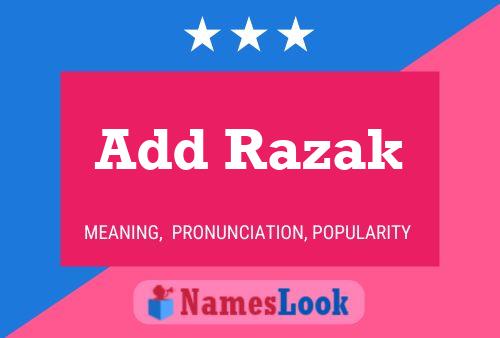 Add Razak Name Poster