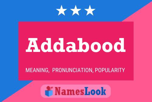 Addabood Name Poster