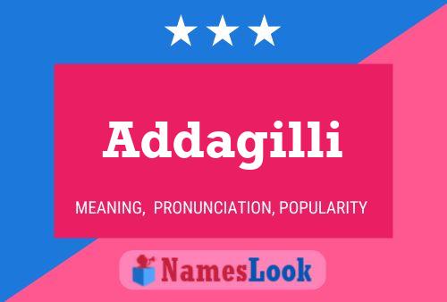 Addagilli Name Poster