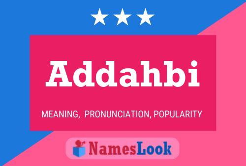 Addahbi Name Poster