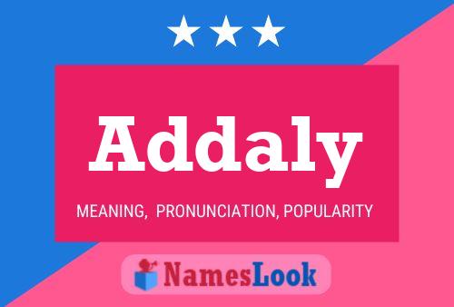 Addaly Name Poster