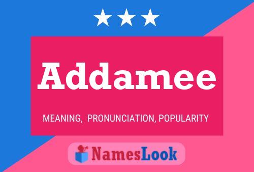 Addamee Name Poster