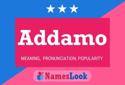 Addamo Name Poster