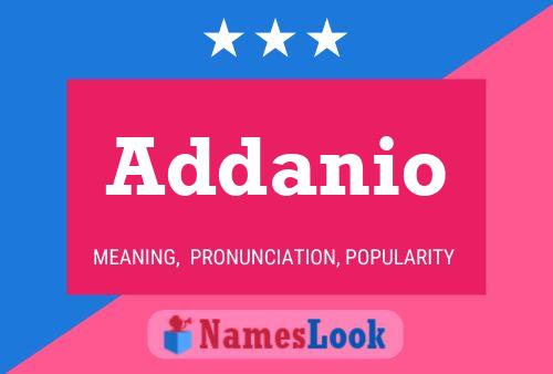 Addanio Name Poster