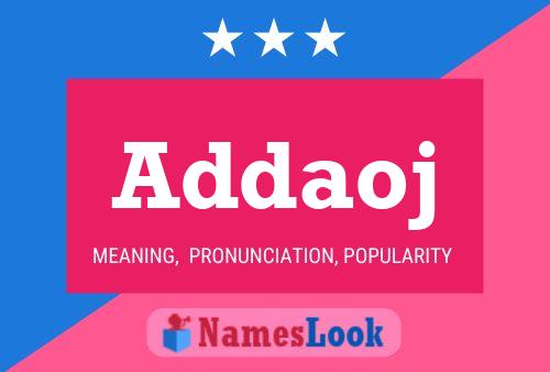 Addaoj Name Poster