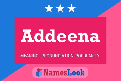 Addeena Name Poster