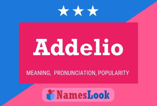 Addelio Name Poster