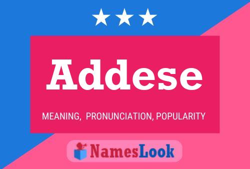 Addese Name Poster