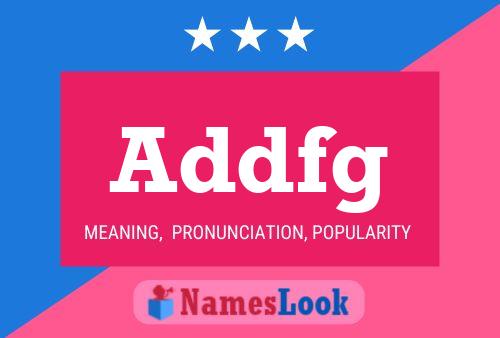 Addfg Name Poster