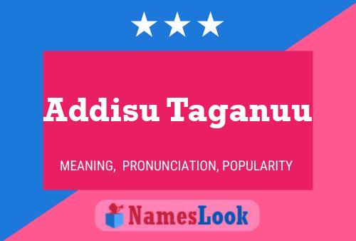 Addisu Taganuu Name Poster