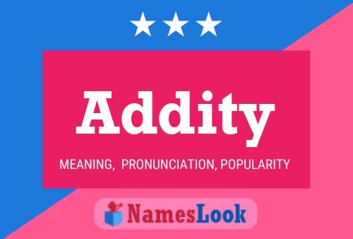 Addity Name Poster