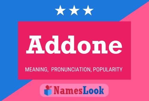 Addone Name Poster