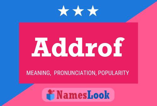 Addrof Name Poster