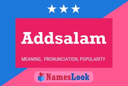 Addsalam Name Poster