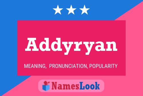 Addyryan Name Poster