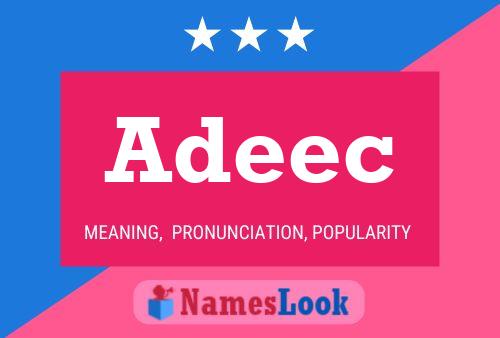 Adeec Name Poster