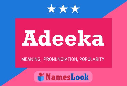 Adeeka Name Poster