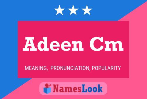 Adeen Cm Name Poster