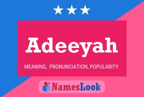 Adeeyah Name Poster