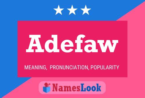 Adefaw Name Poster