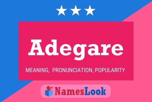 Adegare Name Poster