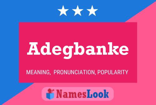 Adegbanke Name Poster