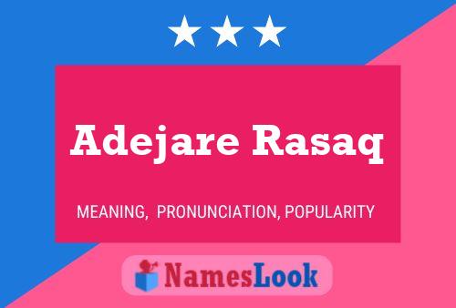 Adejare Rasaq Name Poster