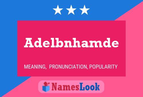 Adelbnhamde Name Poster