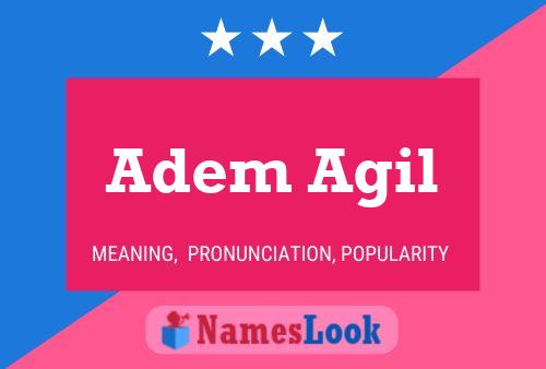 Adem Agil Name Poster