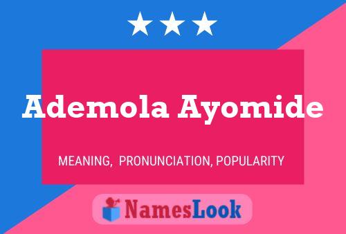 Ademola Ayomide Name Poster