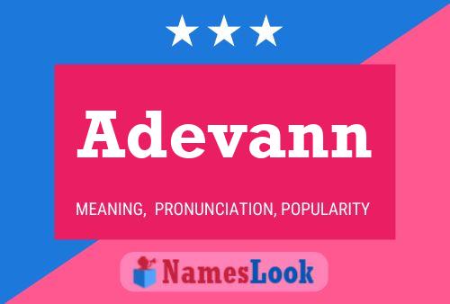 Adevann Name Poster