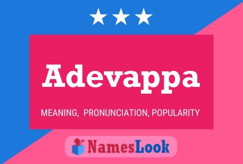 Adevappa Name Poster