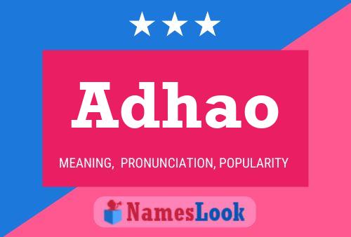 Adhao Name Poster