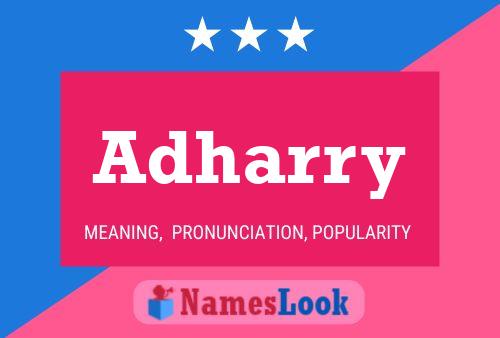 Adharry Name Poster