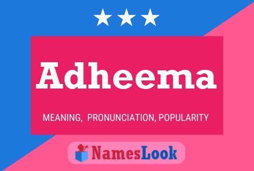 Adheema Name Poster