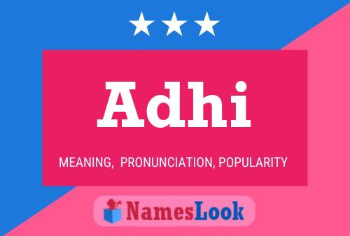 Adhi Name Poster