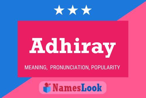 Adhiray Name Poster