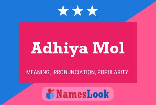 Adhiya Mol Name Poster