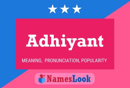 Adhiyant Name Poster