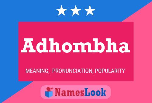 Adhombha Name Poster