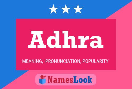 Adhra Name Poster