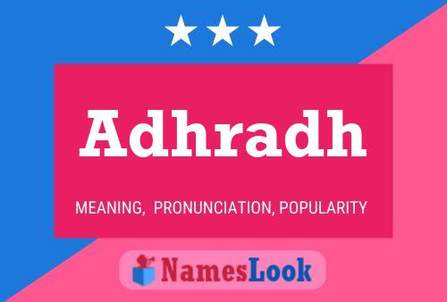 Adhradh Name Poster