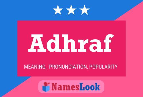 Adhraf Name Poster