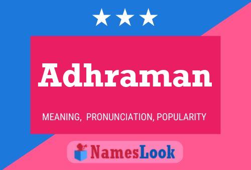 Adhraman Name Poster