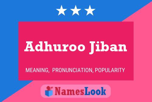 Adhuroo Jiban Name Poster