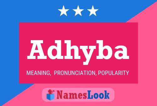 Adhyba Name Poster