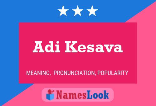 Adi Kesava Name Poster