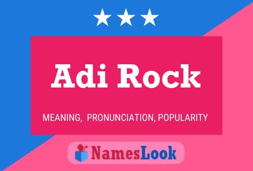 Adi Rock Name Poster