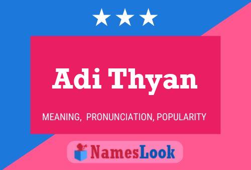 Adi Thyan Name Poster