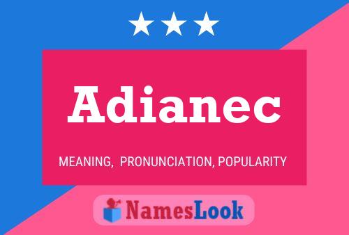 Adianec Name Poster